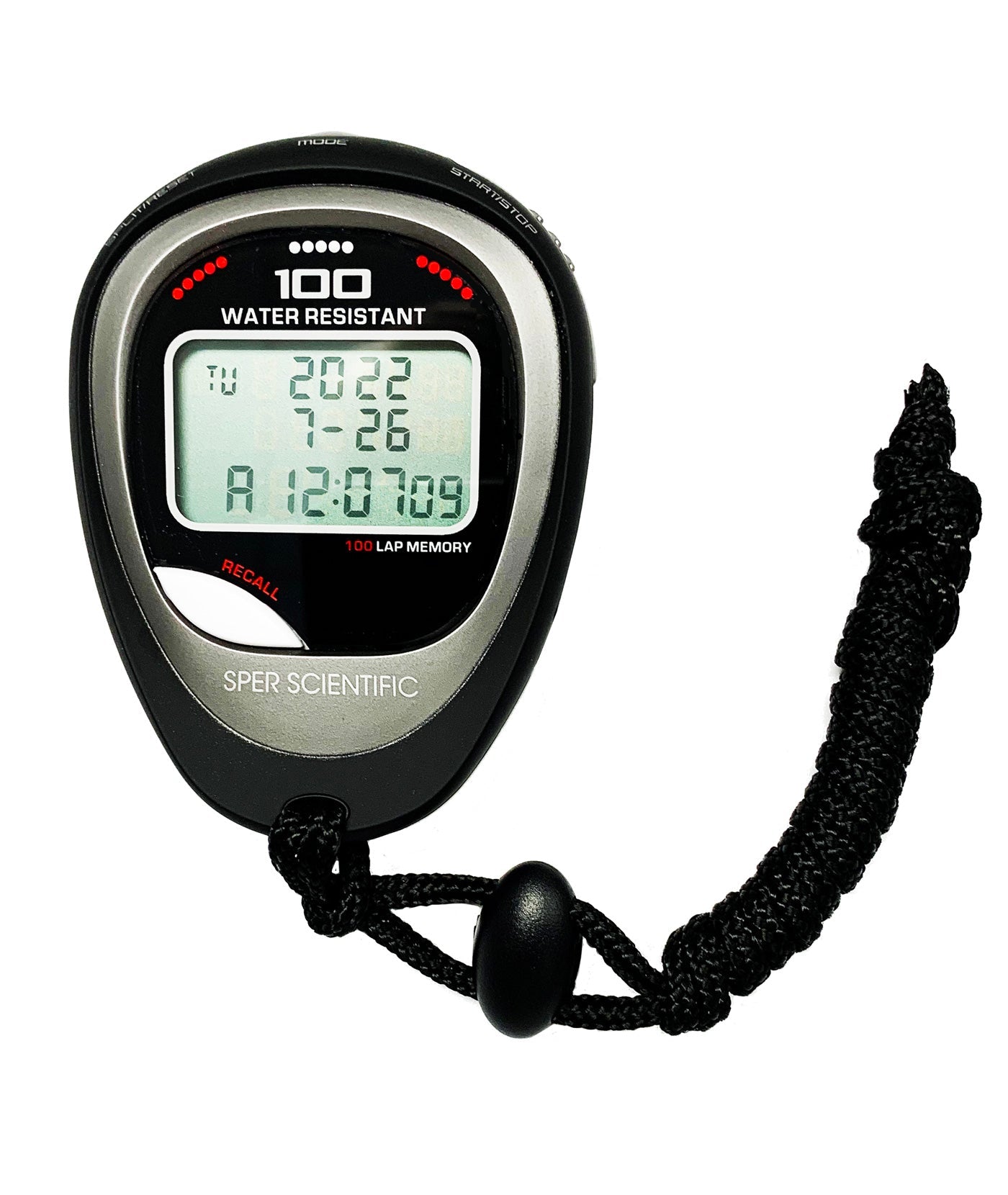 100 Memory Waterproof Shockproof Stopwatch - Sports, Swimming, Running, Training, Gym, Outdoor Activities