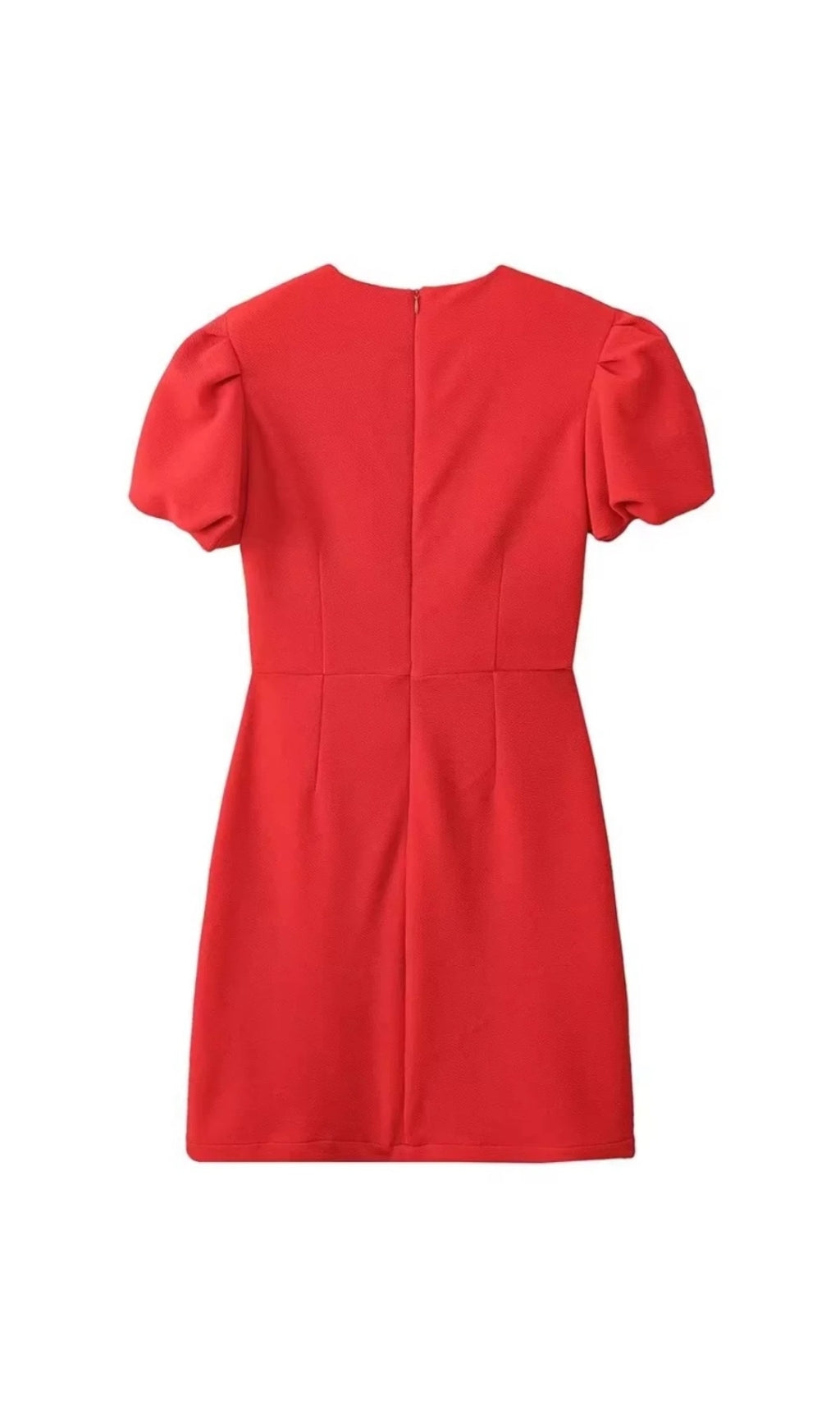 Red Heart Cutout Crepe Mini Dress - Sexy Party Dress for Date Night, Club, or Valentine's Day