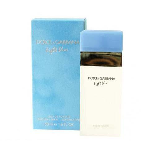 Dolce & Gabbana Light Blue Eau de Toilette 50ml for Women - Fresh Citrus Floral Perfume for Daytime Wear & Summer Occasions