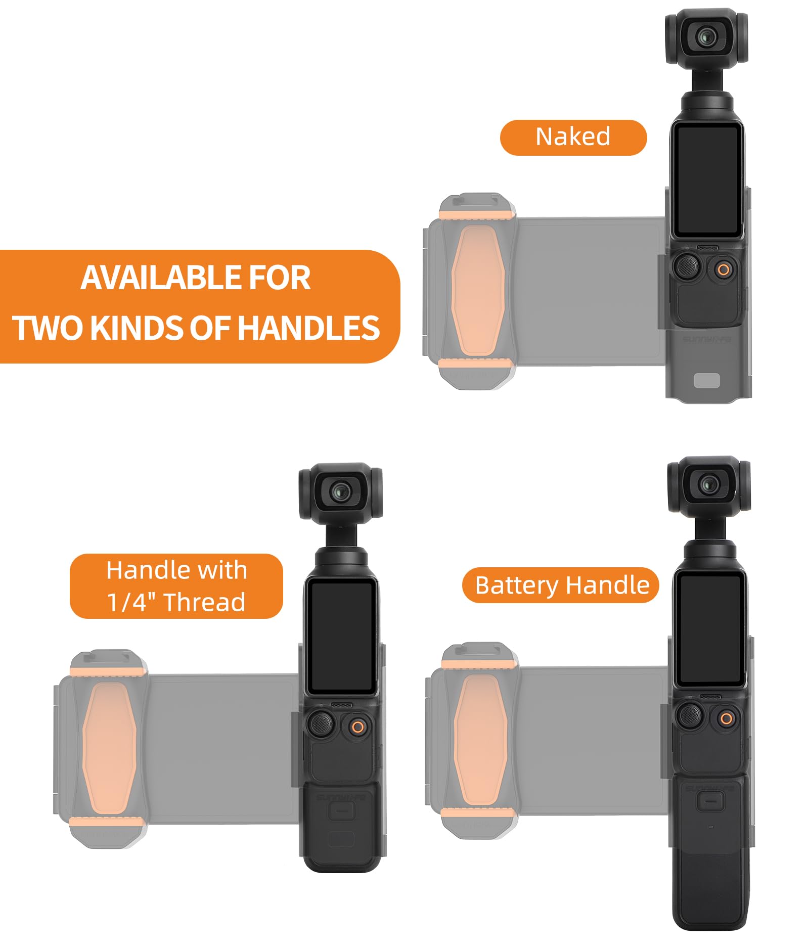 DJI Osmo Pocket 3 Expansion Support - Compatible Phone Mount & Accessories for DJI Pocket 3 | Perfect for Vlogging, Travel Filming & Content Creation