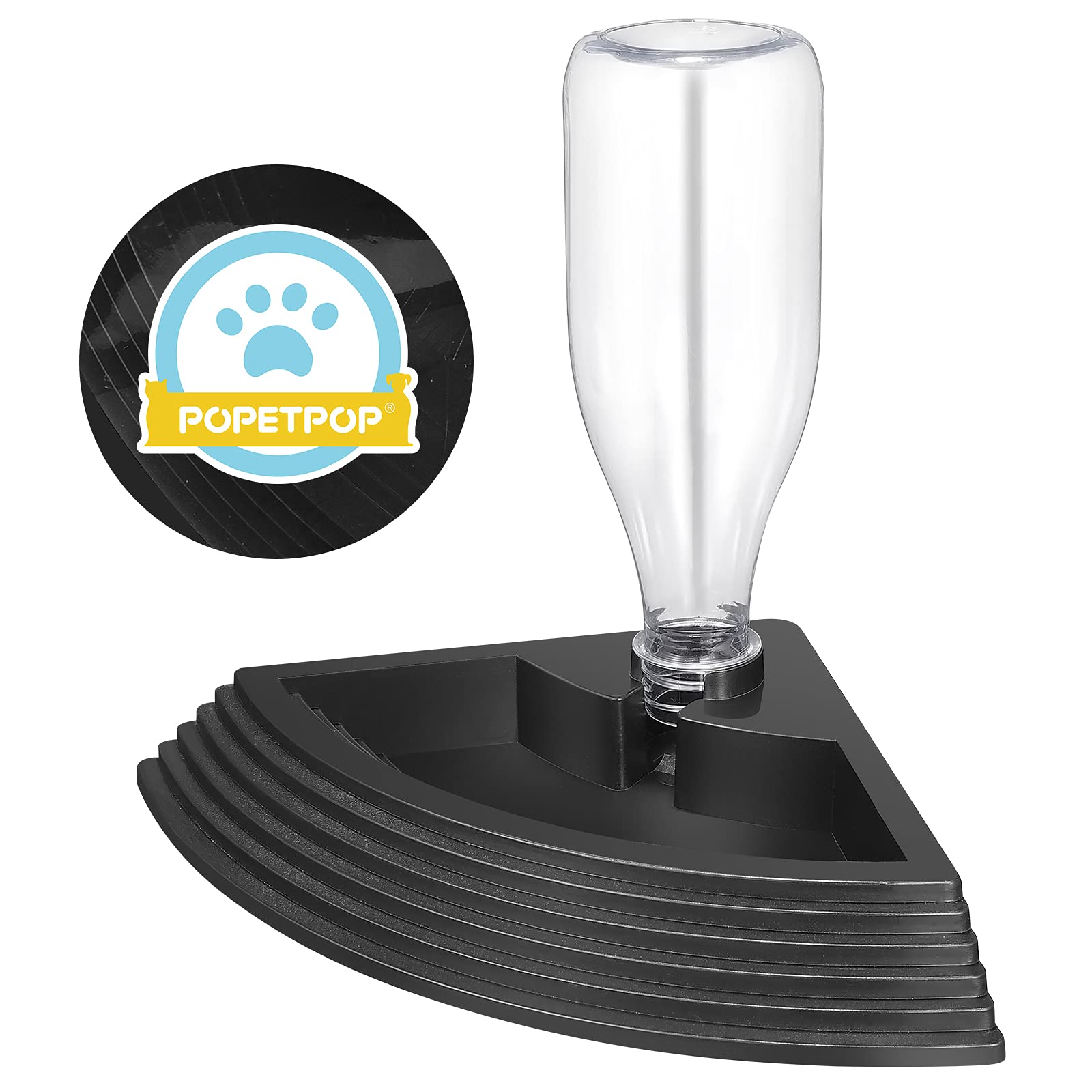 POPETPOP Automatic Reptile Water Dispenser - Leak-Proof Reptile Water Feeder with Bottle for Turtles, Bearded Dragons, Geckos & Lizards | Ideal for Terrariums, Habitats & Pet Enclosures