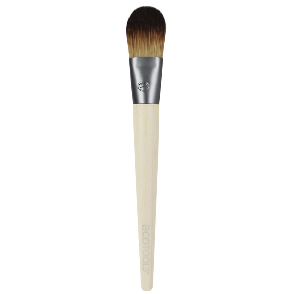 EcoTools Makeup Brush Set for Foundation - Soft Vegan Bristles, Cruelty-Free & Eco-Friendly - Perfect for Liquid, Powder & Cream Foundation Application