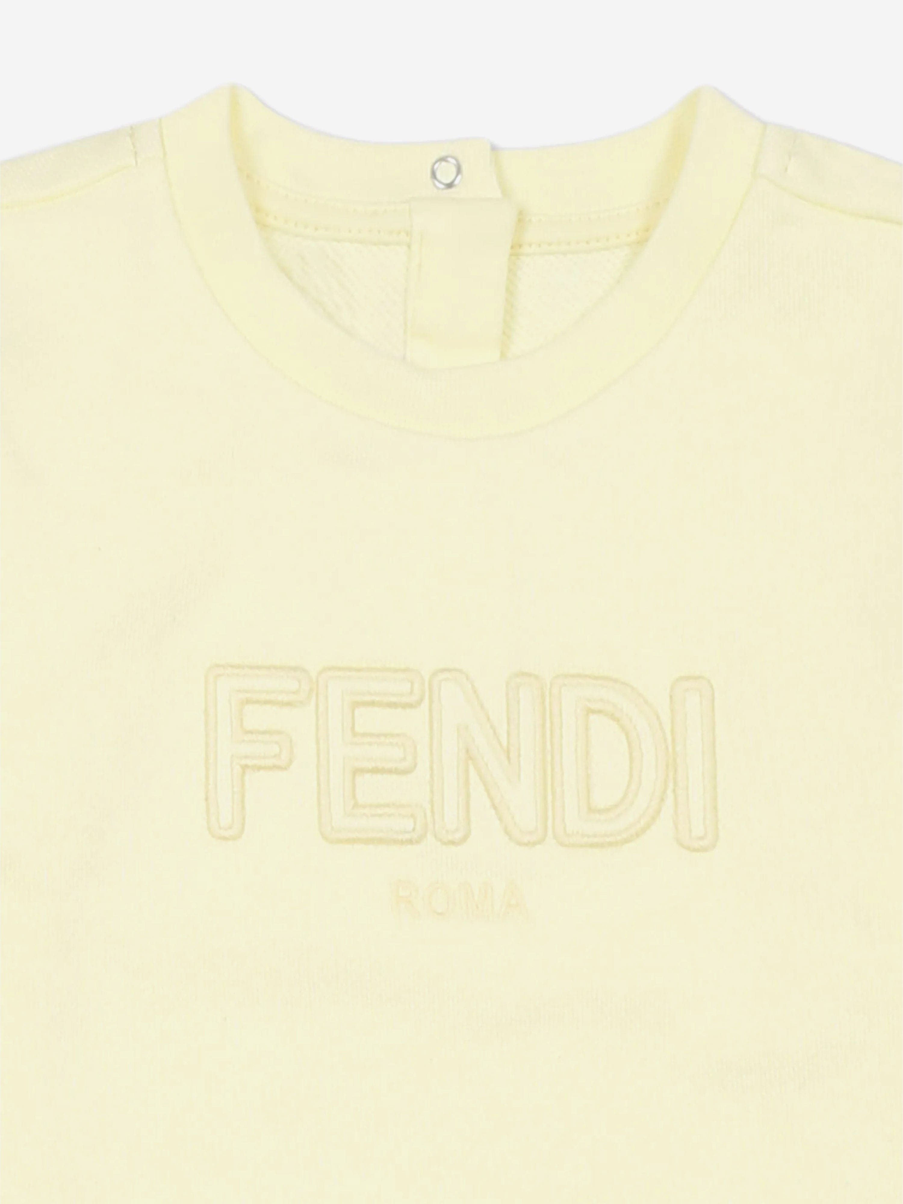 Stylish Yellow Baby Logo Sweatshirt - Soft & Comfortable Cotton Pullover for Infants & Toddlers - Perfect for Playdates, Family Outings & Photo Shoots