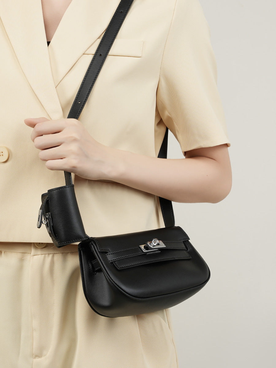 Mini Saddle Crossbody Bag for Women - Small Leather Shoulder Purse with Adjustable Strap - Perfect for Travel, Shopping & Everyday Use