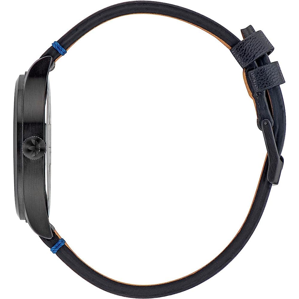 Adidas Originals Unisex Black Dial Leather Strap Watch AOST23046 - Stylish Casual & Sports Wear for Men and Women