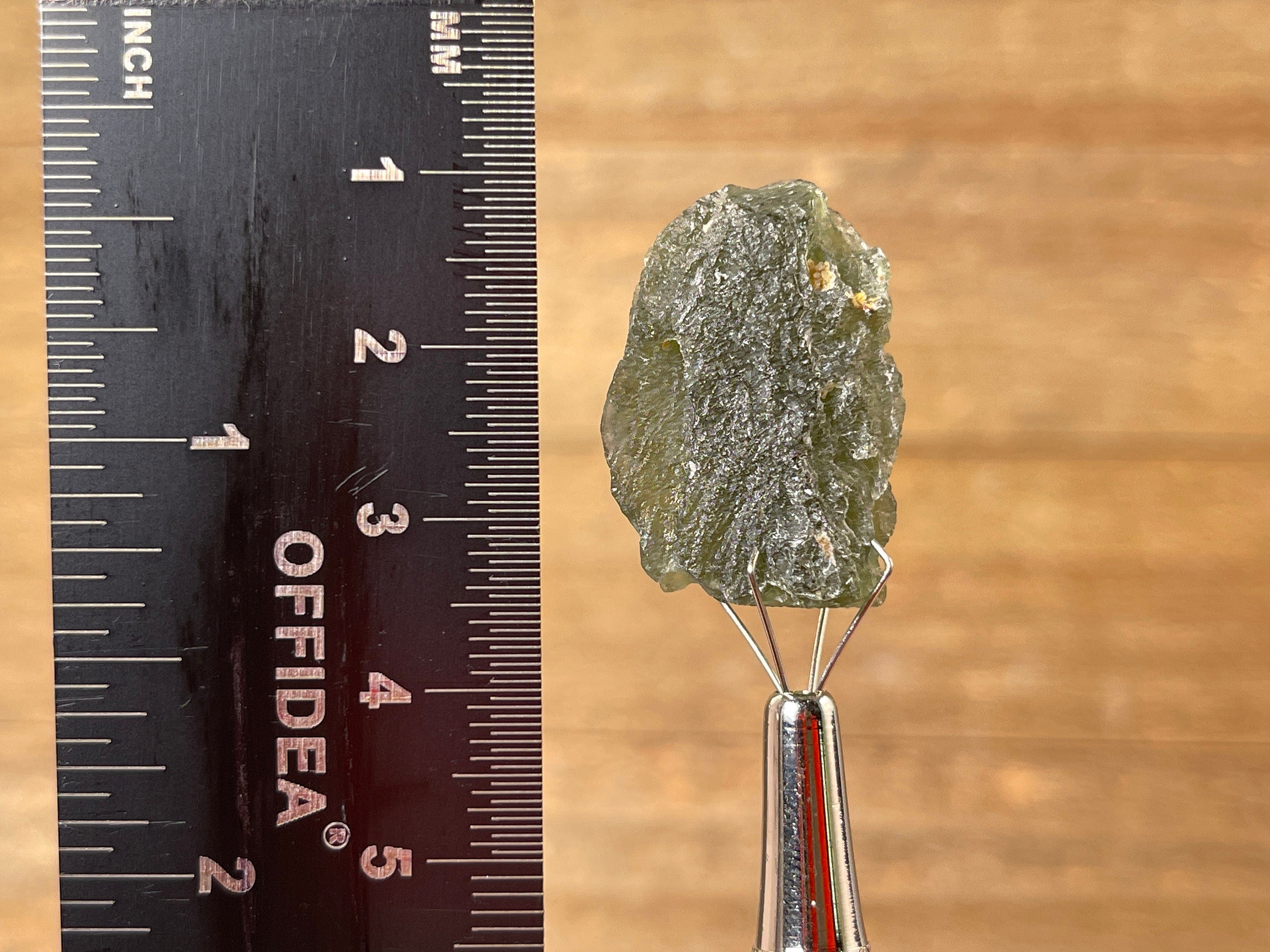 5.9g Genuine Raw Moldavite Crystal Stone - Natural Green Tektite for Jewelry Making, Meditation & Energy Healing (41786)