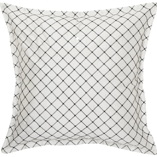 Premium Black European Pillowcase Set by Davinci - Luxury 100% Cotton Bedding for Home, Hotel & Airbnb Use