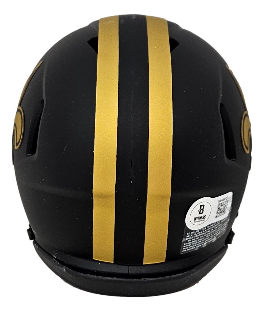Alvin Kamara Autographed New Orleans Saints Eclipse Mini Speed Helmet - Limited Edition NFL Collectible - Perfect for Fans, Sports Memorabilia Displays & Game Room Decor
