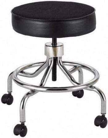 Safco 3432 Adjustable Lab Stool with Footrest - Ergonomic Swivel Chair for Laboratories, Workshops & Home Office Use