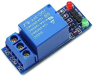 5V 1 Channel Relay Module Switch - High Power Control Board for Arduino, Raspberry Pi, ESP8266 - Perfect for Home Automation, IoT Projects, and DIY Electronics