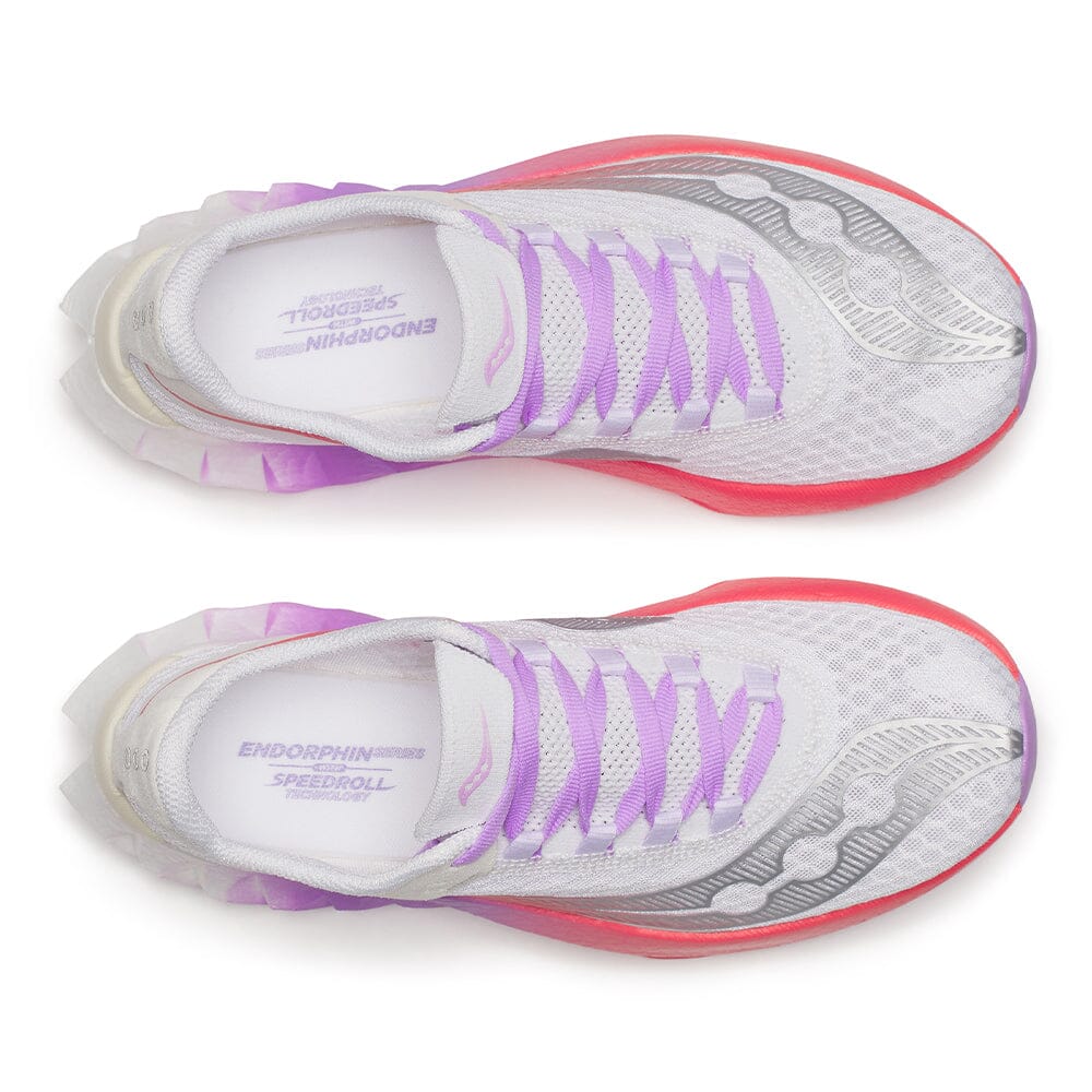 Saucony Women's Endorphin Pro 4 Running Shoes - Lightweight Carbon Fiber Racing Sneakers for Marathon & Road Racing - Perfect for Long Distance Training & Competitive Running