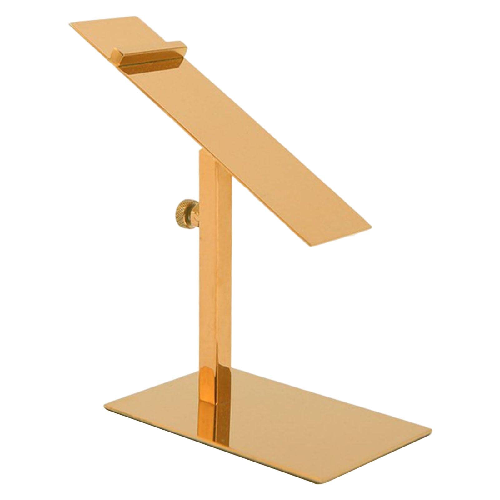 FAKEME Adjustable Stainless Steel Shoe Display Stand - Polished Shoe Riser Holder for Retail Store, Boutique & Home Decor (Men's & Women's Leather, Sports, Dress Shoes) - Perfect for Showcase, Organization & Space-Saving Storage - Style C