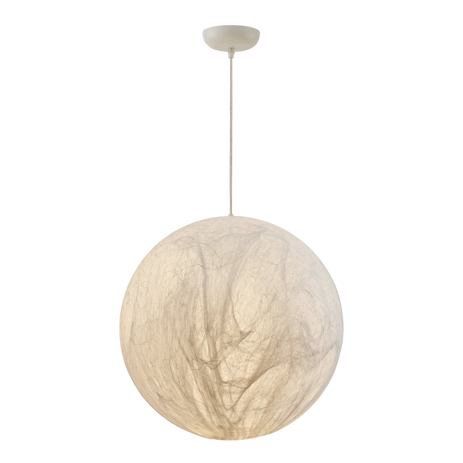 Moon Silk Pendant Lamp - Handmade Boho Chandelier for Bedroom, Living Room & Dining Room Decor - Elegant Hanging Light Fixture for Home Interior Design