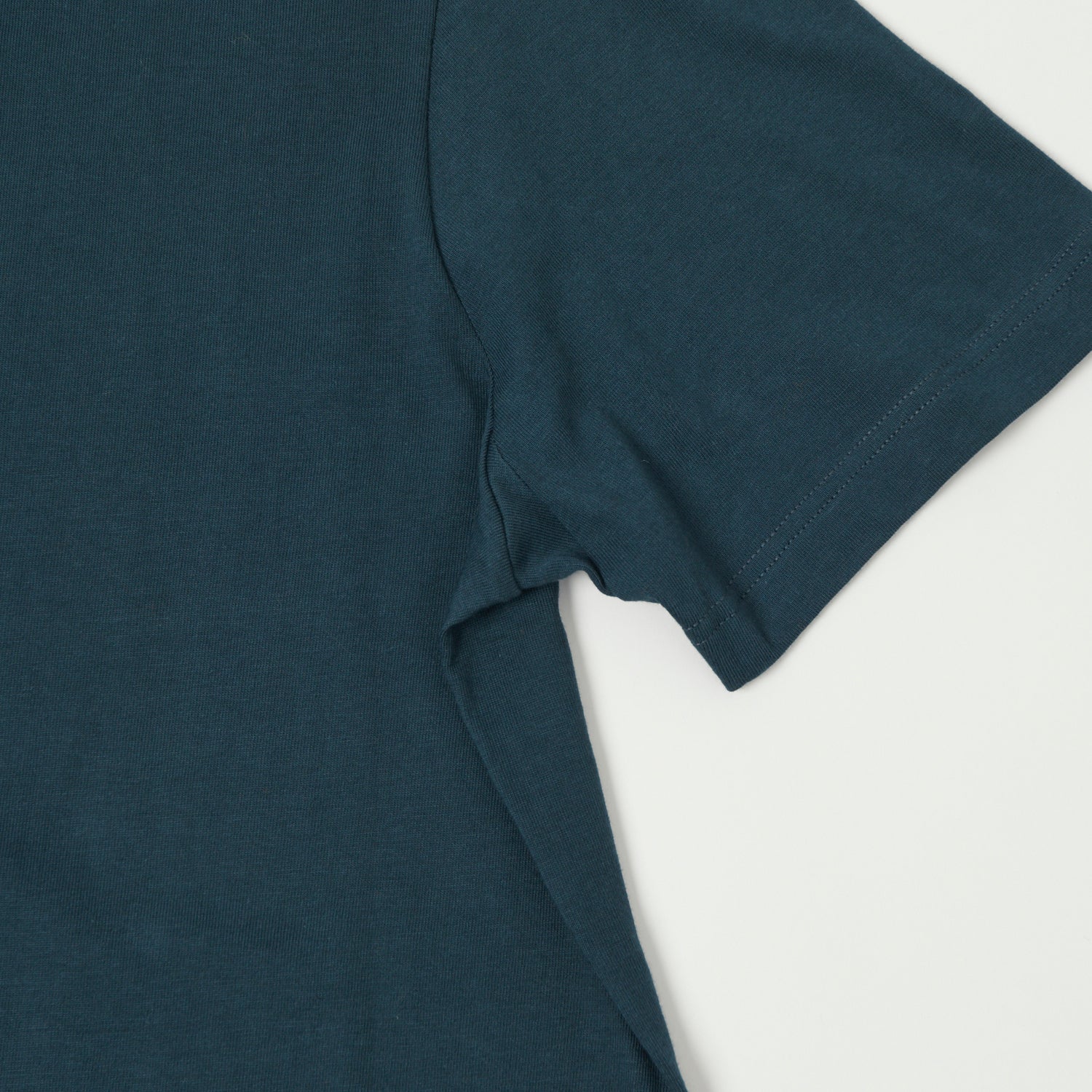 Vintage 1950s Merz b. Schwanen Crew Neck T-Shirt - Mineral Blue | Classic Cotton Tee for Men | Casual Wear & Retro Style Outfits
