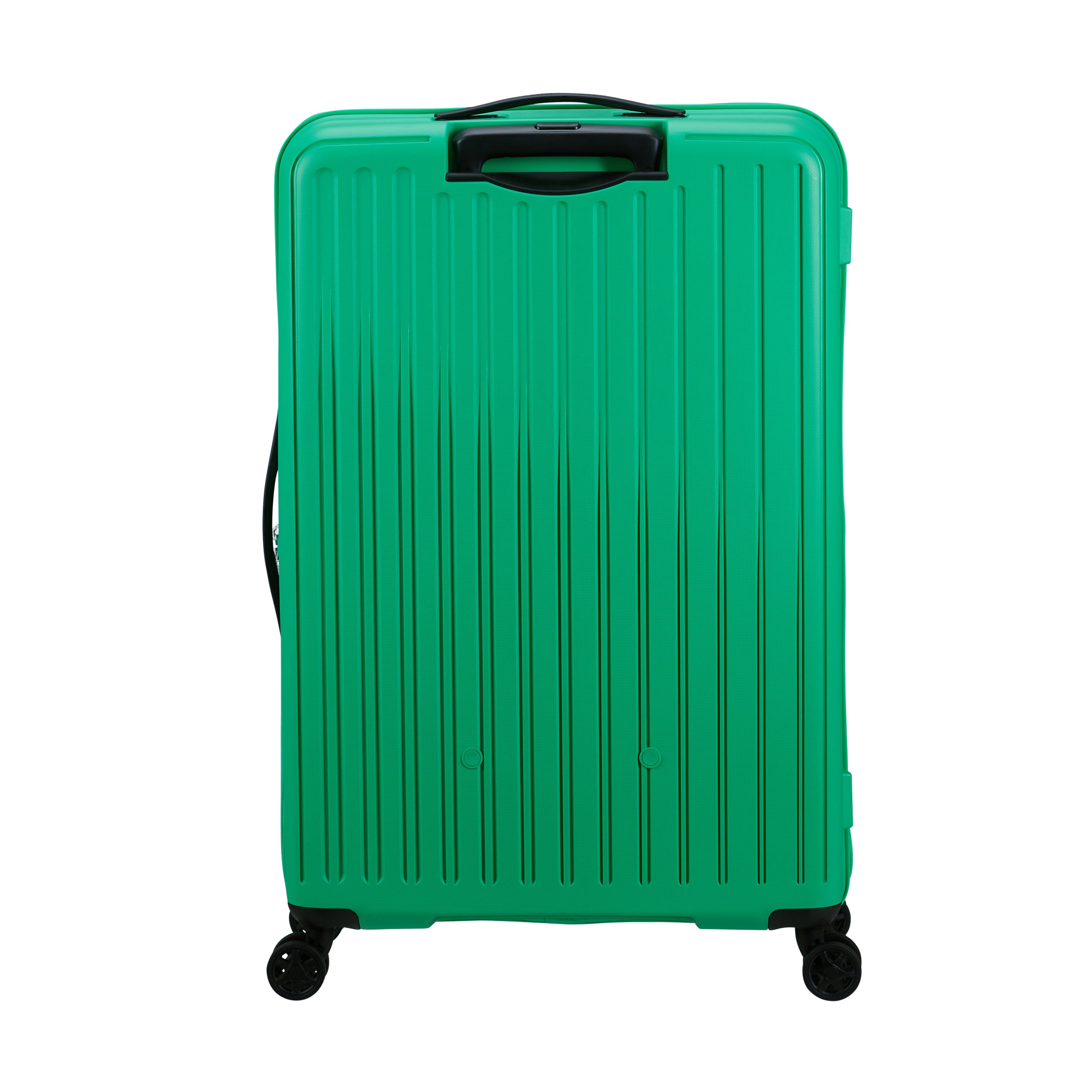American Tourister Rejoy Spinner Expandable 3-Piece Luggage Set - Lightweight Hardshell Suitcase with 360° Wheels for Travel, Business & Vacation (Black)