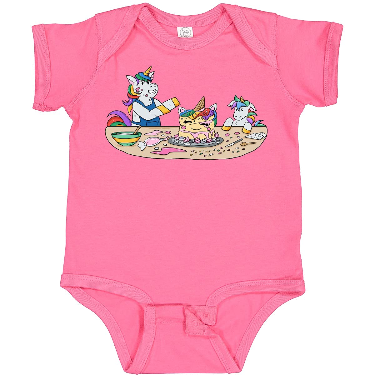 Inktastic Baking Fail Unicorn Baby Bodysuit - Cute Unicorn Onesie for Infants & Toddlers - Perfect for Baking Themed Parties, Baby Showers & Funny Photo Shoots
