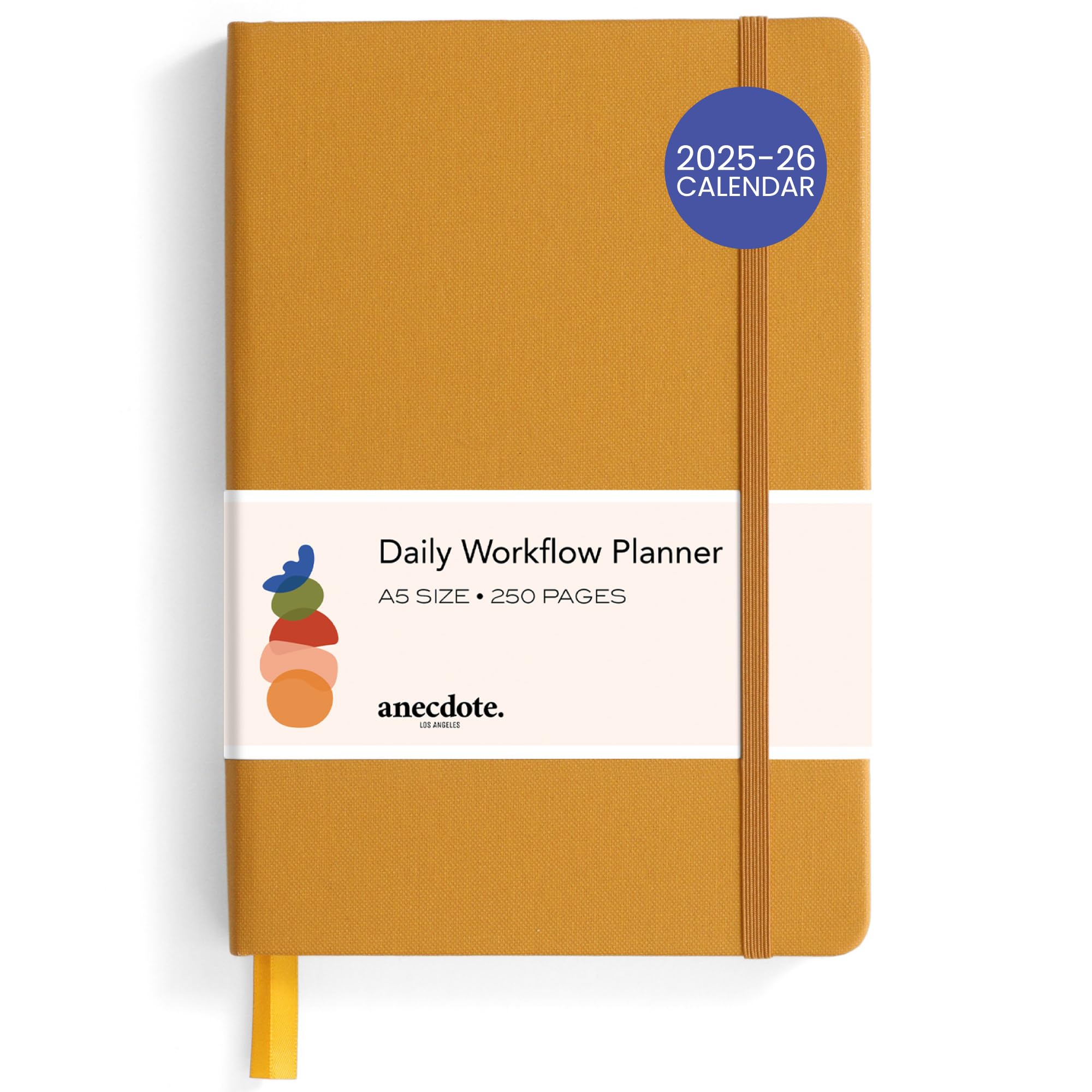 ANECDOTE 2025 Daily Planner with 12 Black Ink Retractable Gel Pens (0.5mm Fine Point) - Smooth Writing for Office, School & Journaling - Perfect Gift Set for Students & Professionals