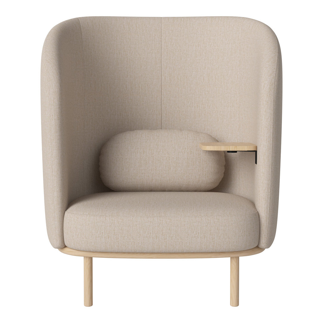 Fuuga Modern Nesting Armchair with Side Table - Space Saving Living Room Furniture for Small Apartments, Dorm Rooms & Cozy Home Decor
