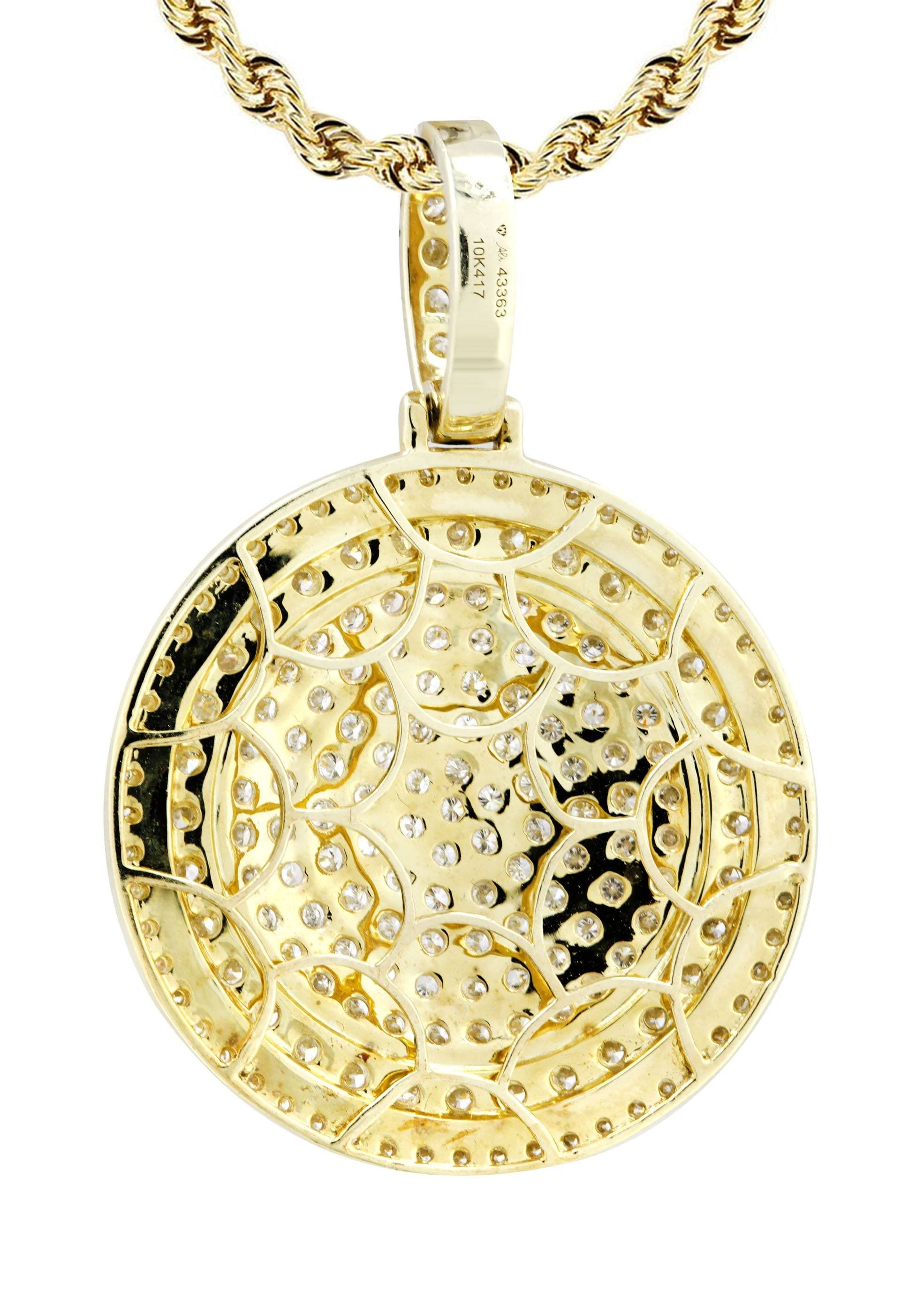 10K Yellow Gold Round Diamond Necklace - 4.42 Carats G-H Color SI1-SI2 Clarity | Elegant Jewelry Gift for Women, Perfect for Weddings, Anniversaries & Special Occasions