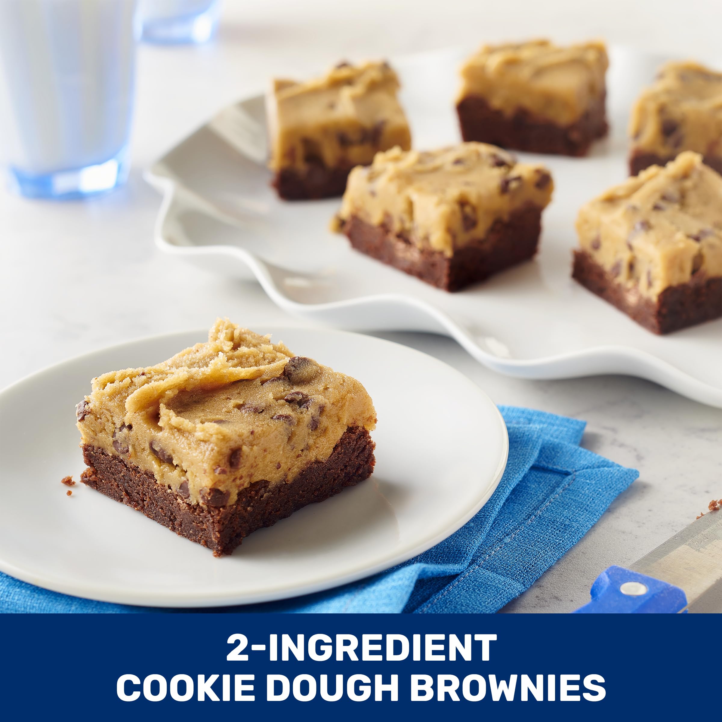 Pillsbury Chocolate Chip Cookie Dough - Ready to Bake or Eat, 16 oz (Makes 24 Cookies) - Perfect for Parties, Snacks & Holiday Baking
