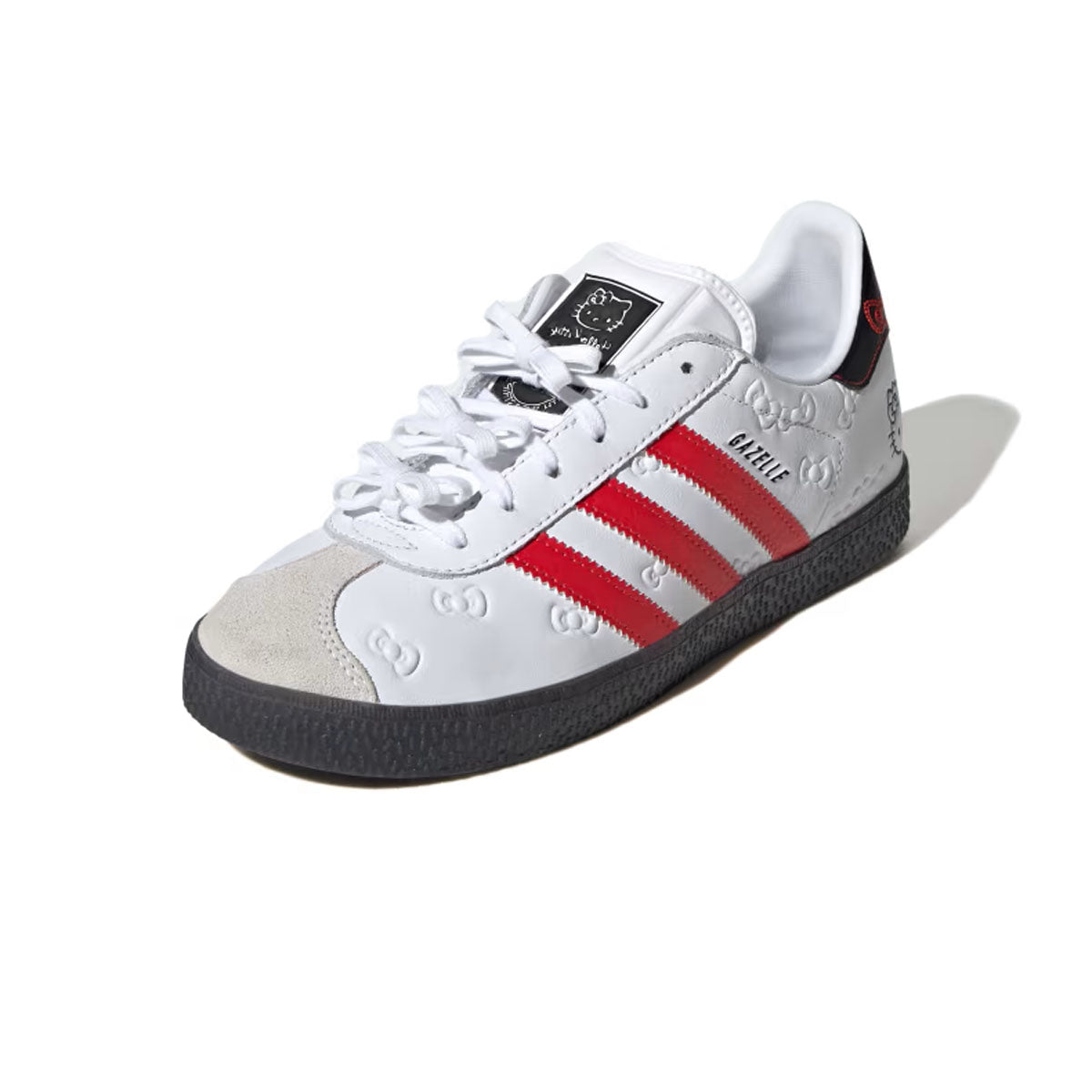 Hello Kitty Kids Gazelle Sneakers - Cloud White & Red Casual Shoes for Girls | Perfect for School, Playdates & Everyday Wear