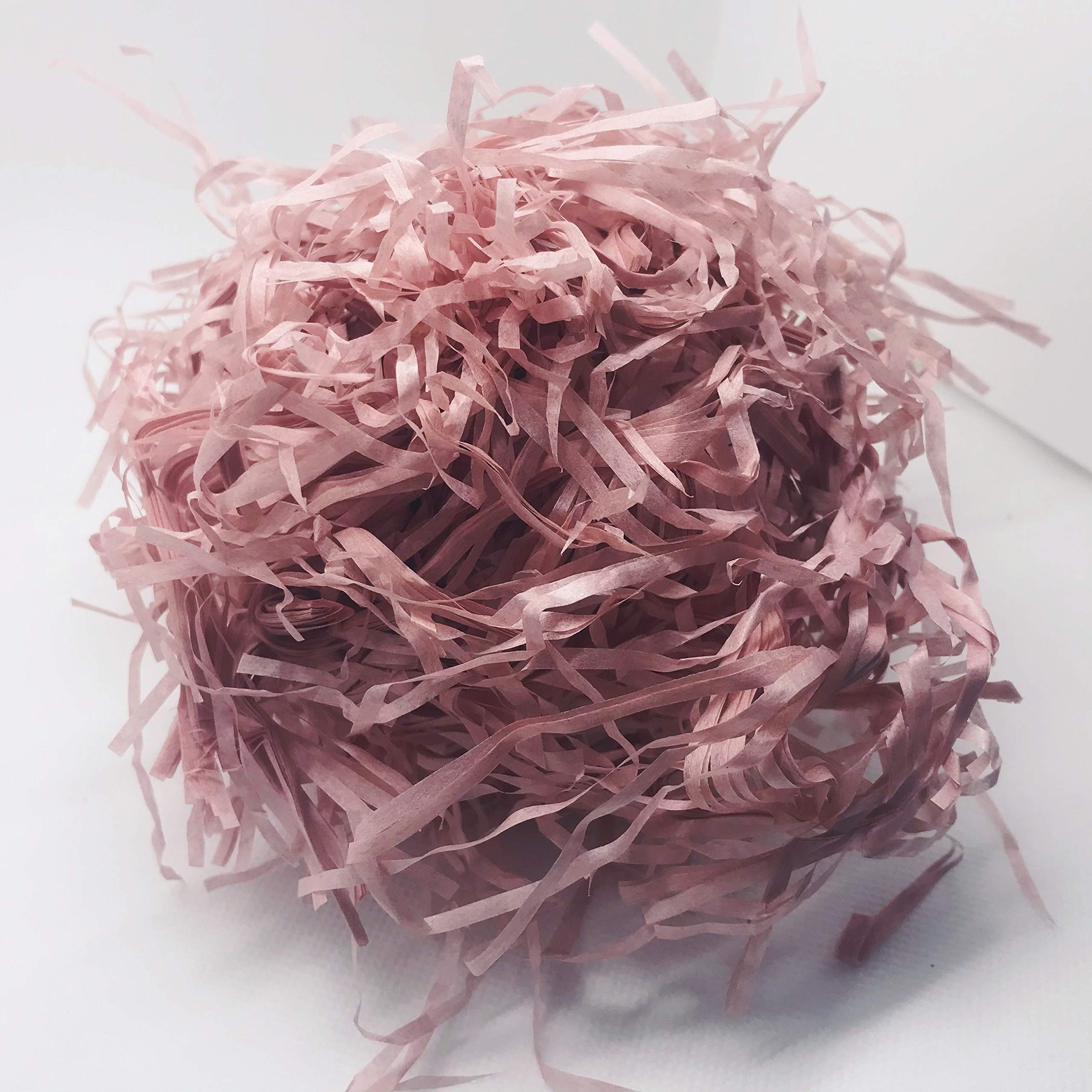 InsideMyNest Antique Rose Shredded Tissue Paper - Narrow Grass Cut Gift Box Filler, Basket & Hamper Stuffing - Perfect for Birthday Gifts, Wedding Decorations, and Easter Basket Fillers