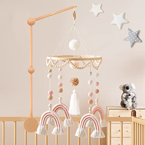 Multi-Color Rainbow-pale pink