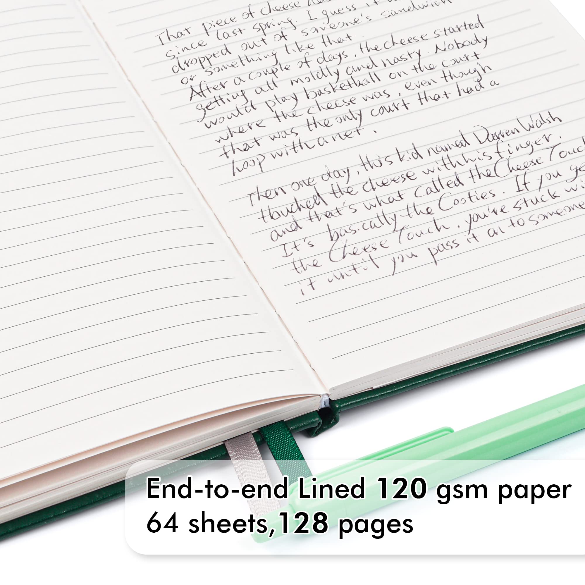 Premium 24-Pack Hardcover Lined Notebooks for Work & Business - A5 Size (5.1”x8.3”) with Pen Holder, 120 GSM Thick Paper - Bulk Journals for Note Taking, Office & School Supplies - Includes 24 Black Pens (Dark Green) - Perfect for Professionals, Students & Daily Planning