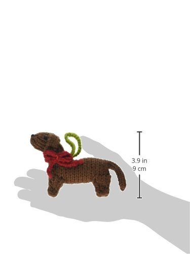 Chilly Dog Dachshund Dog Ornament - Cute Dachshund Figurine for Home Decor, Christmas Tree Decoration & Gift Idea