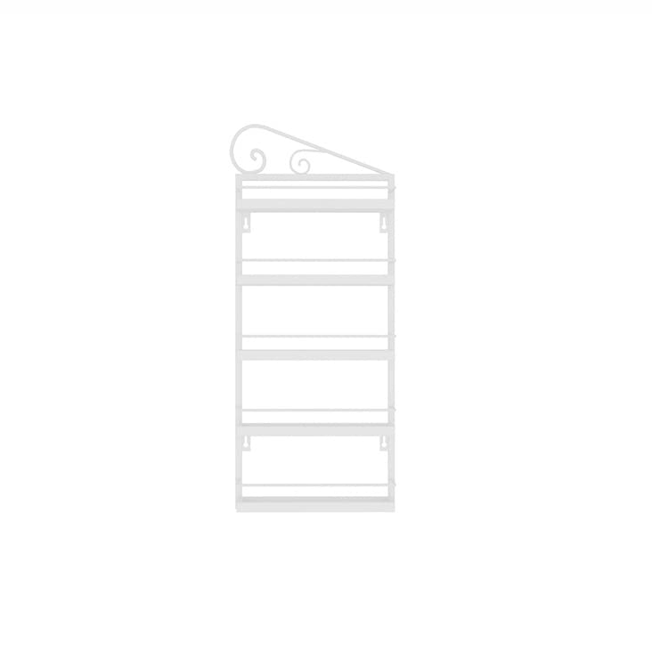 5-Tier Wrought Iron Nail Polish Shelf - Wall Mounted Essential Oil & Lipstick Display Stand - Glasses Storage Organizer for Bedroom, Dresser, Living Room - Perfect for Salon, Bathroom & Vanity Organization