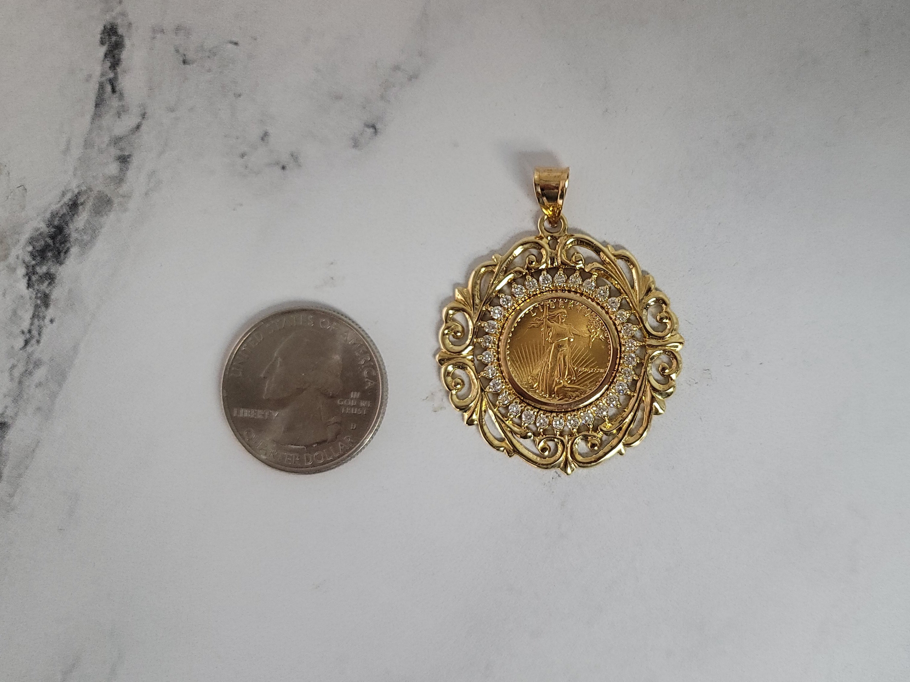 1999 1/10 oz Lady Liberty Silver Medallion with Diamond Halo - Collectible Coin, Investment & Gift for Coin Enthusiasts | Perfect for Display Cases, Jewelry Making & Special Occasions