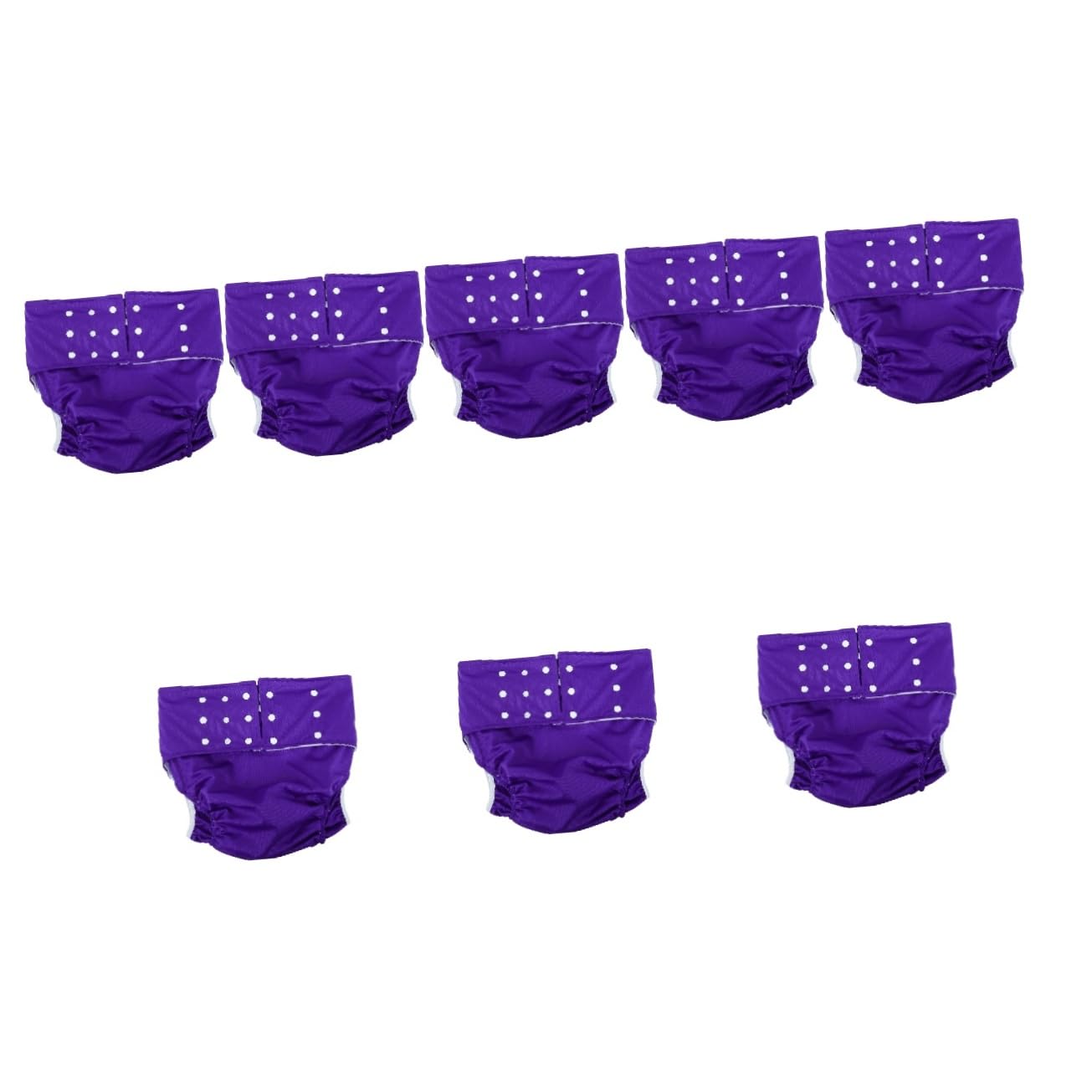 Hemoton 8 Pack Reusable Adult Cloth Diapers for Men & Elderly - Washable Incontinence Underwear for Comfort & Protection - Perfect for Nighttime Use, Travel & Post-Surgery Care