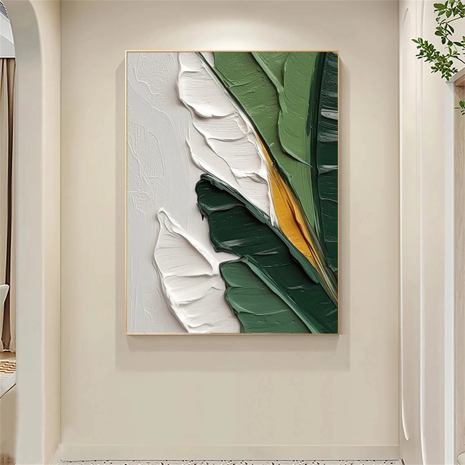 Custom Hand-Painted Flower and Tree Canvas Art Set of 2 - Wall Decor for Living Room, Bedroom & Office - Perfect Gift for Housewarming & Wedding
