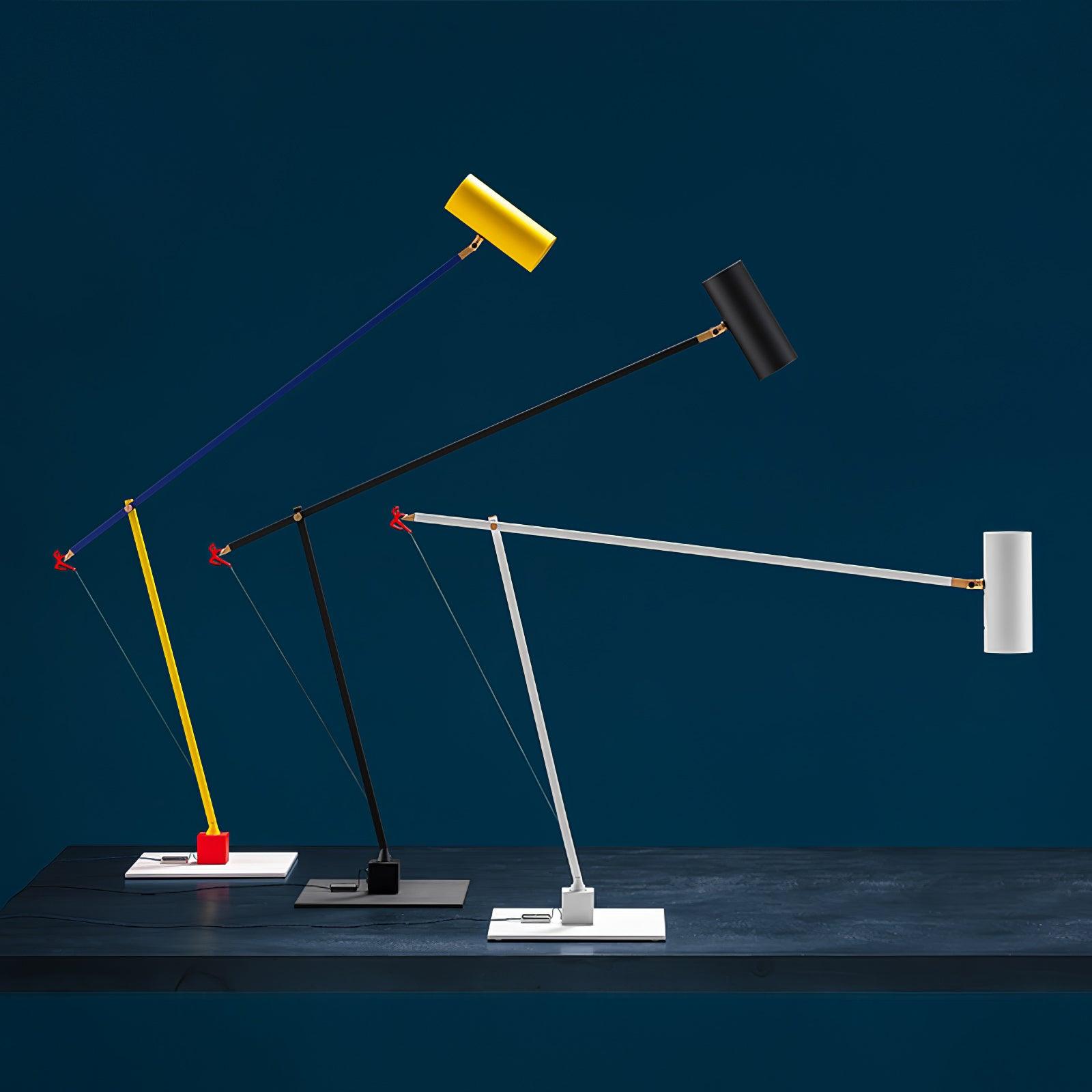 Ettorino Modern Table Lamp - Adjustable LED Desk Light for Home Office, Bedroom & Living Room - Perfect for Reading, Working & Decor