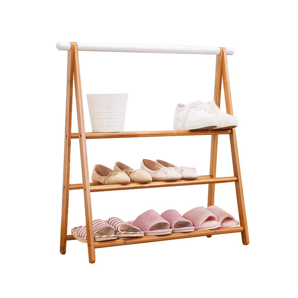 KMMK Bamboo Shoe Rack - 5-Tier Space Saving Shoe Organizer for Entryway, Closet & Home Storage | Easy Assembly, Dust-Proof Design for Sneakers, Boots & Sandals