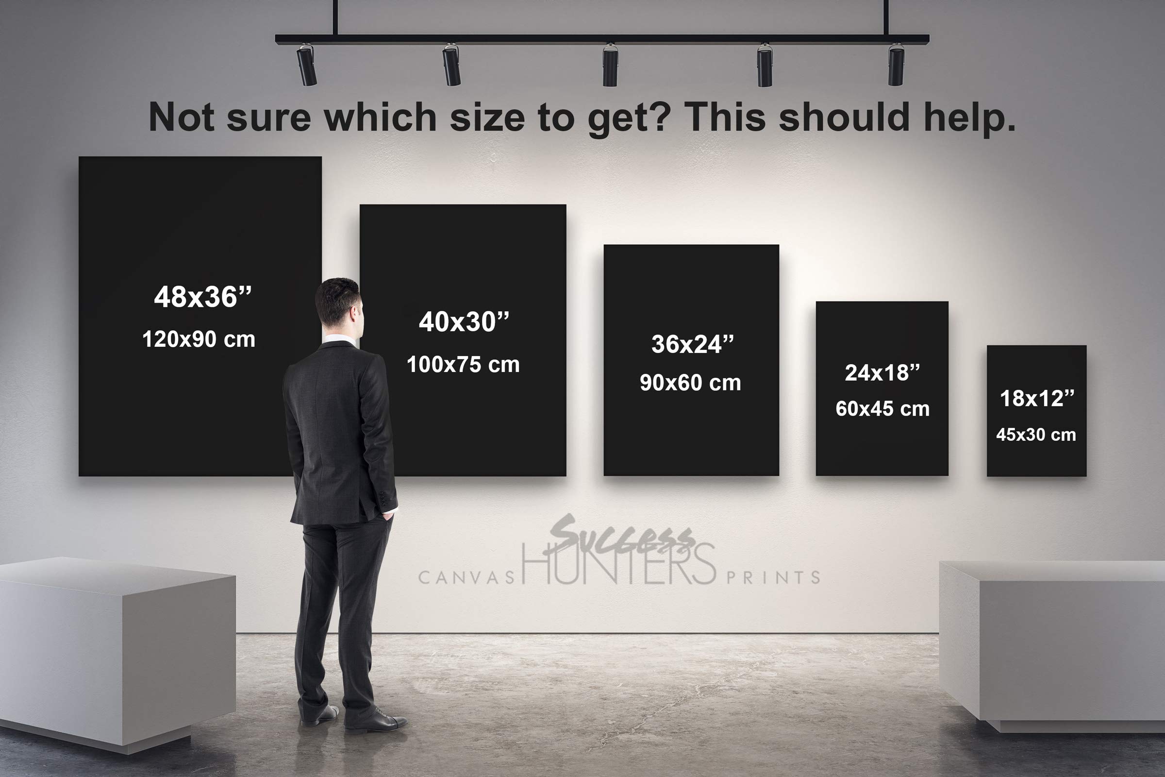 20x Entrepreneur Definitions Wall Art - Motivational Office Decor Canvas Print (40