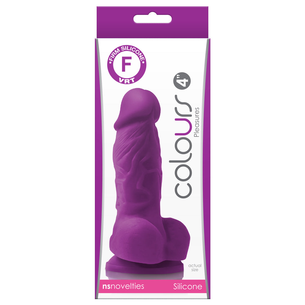 Colours Pleasures 4 Firm Dildo - Realistic Silicone Adult Toy for Couples & Solo Play