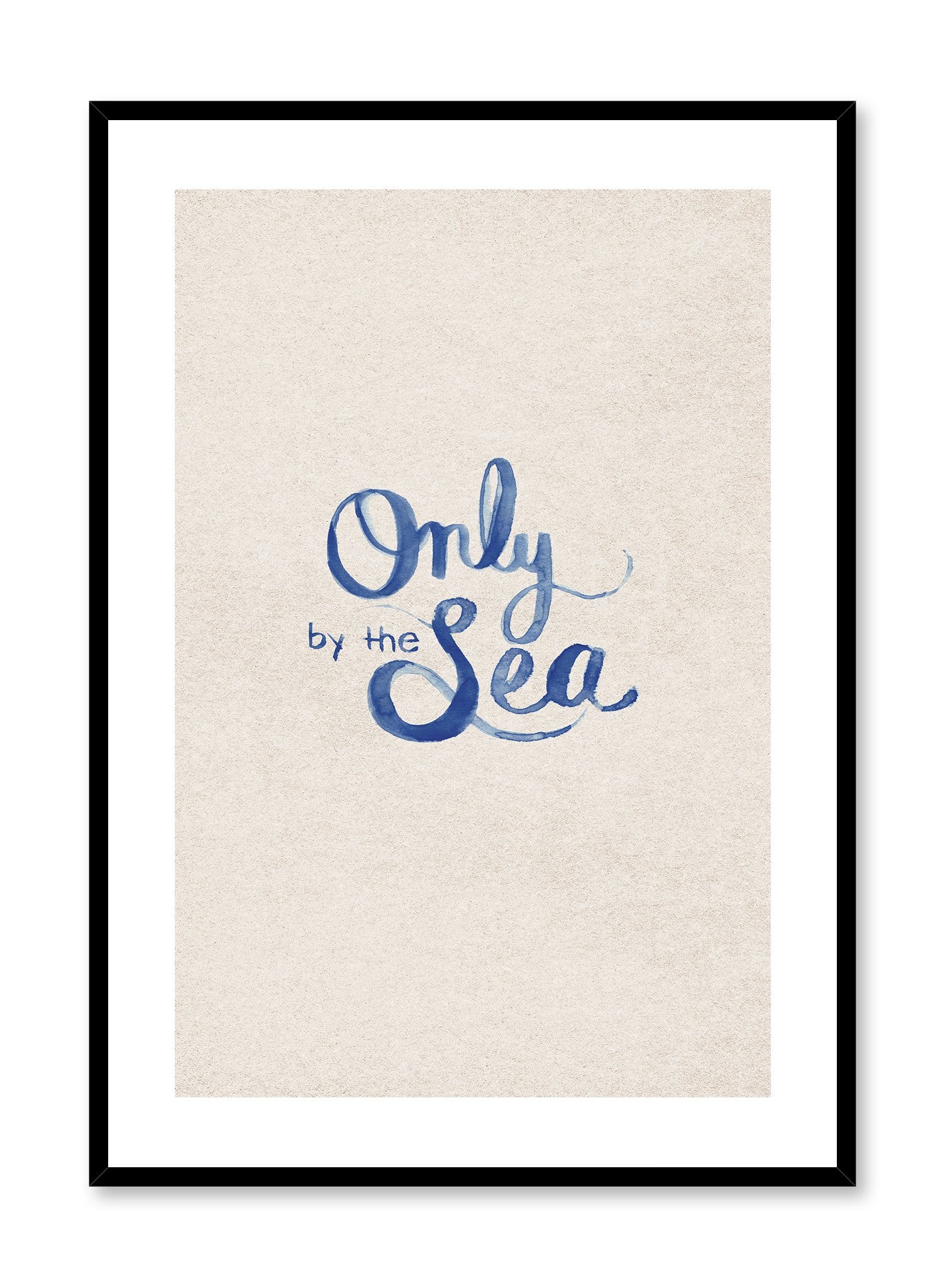 Seaside Living Wall Art Poster - Coastal Beach Decor for Home & Office - Perfect for Living Room, Bedroom, or Beach House Decor