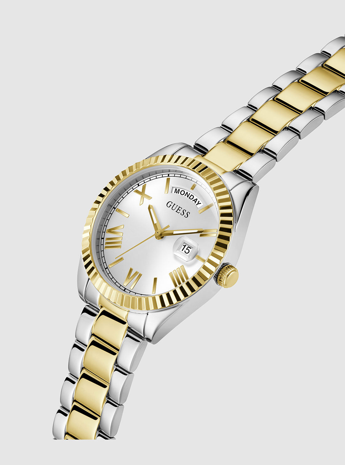 Luxury Gold and Silver Luna Link Watch for Women & Men - Elegant Stainless Steel Bracelet Watch - Perfect for Formal Events, Business Meetings & Everyday Wear