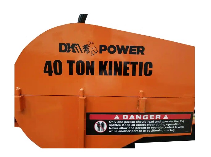 DK2 OPS240 40-Ton 7 HP 208cc Kinetic Log Splitter with 1-Second Cycle Time - Heavy Duty Firewood Splitter for Home Heating, Camping & Woodworking Projects