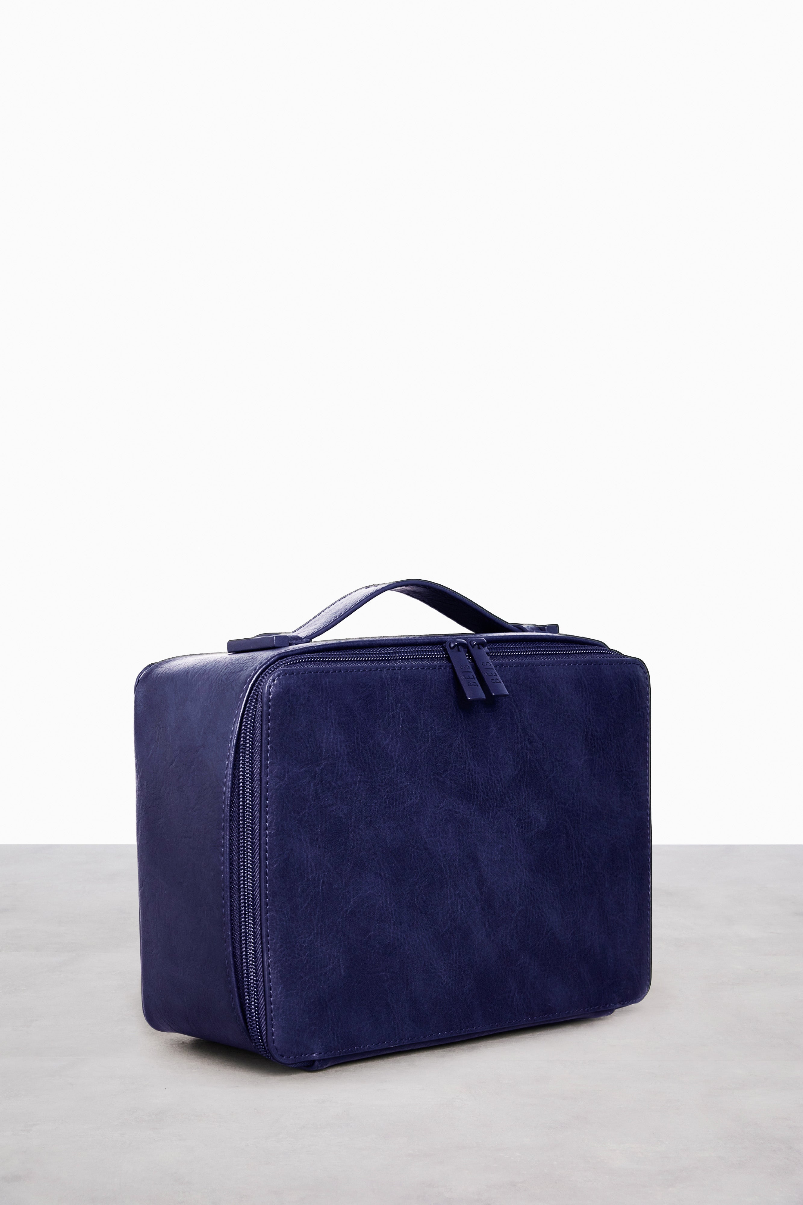 Premium Navy Blue Cosmetic Makeup Travel Organizer Case - Perfect for Travel, Home Storage & On-the-Go Beauty Essentials