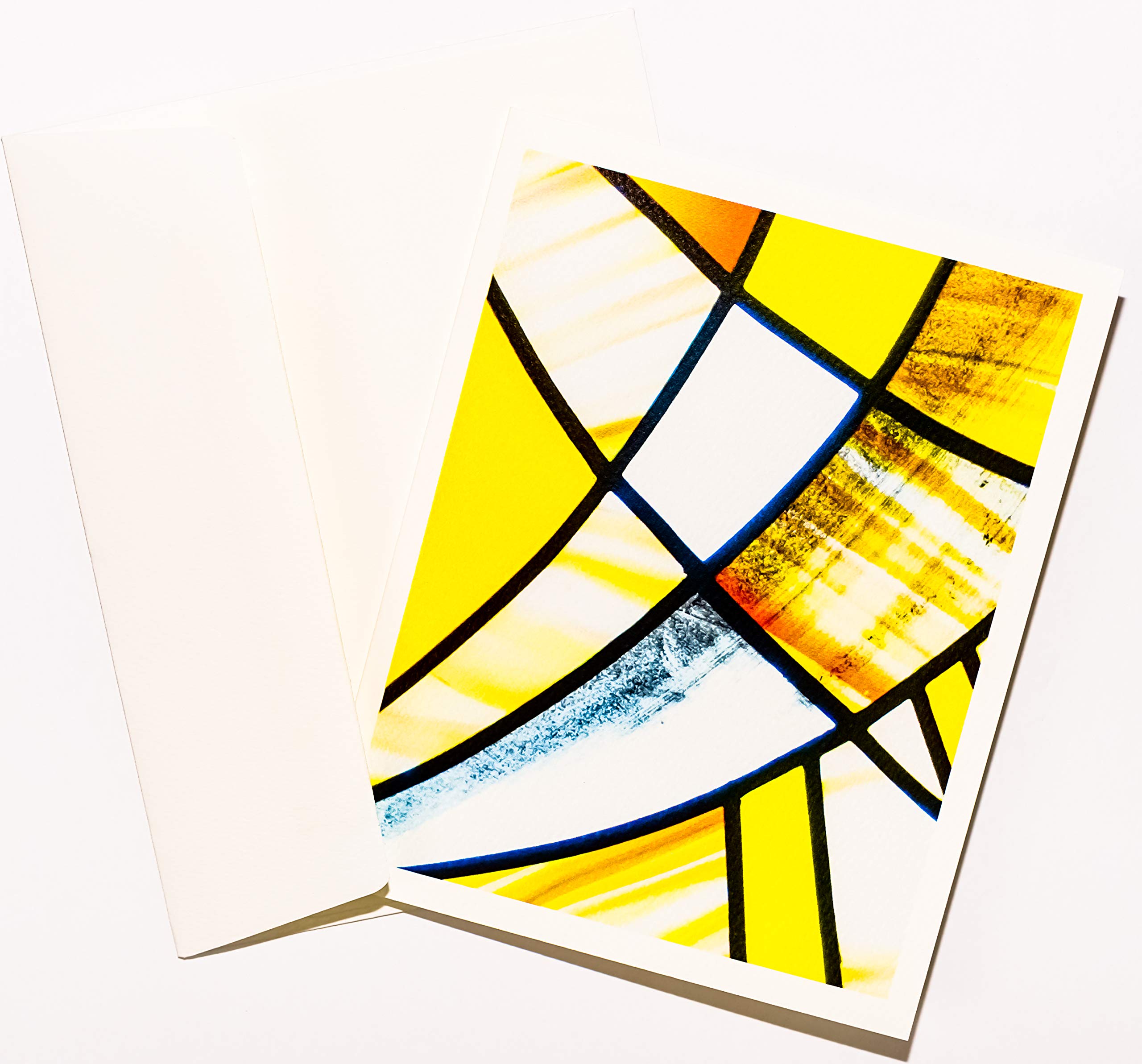 Stained Glass & Mosaic Tile Photography Note Cards - Boxed Set of 16 Blank Greeting Cards (4.25