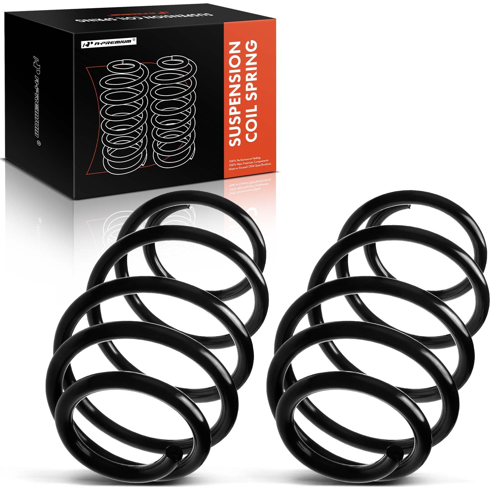 Premium 2-Piece Rear Suspension Coil Spring Set for Jeep Liberty 2002-2007 - Driver & Passenger Side Replacement (Fits Part# 52088696AB, K52088696AB) - Off-Road & Daily Driving Upgrade