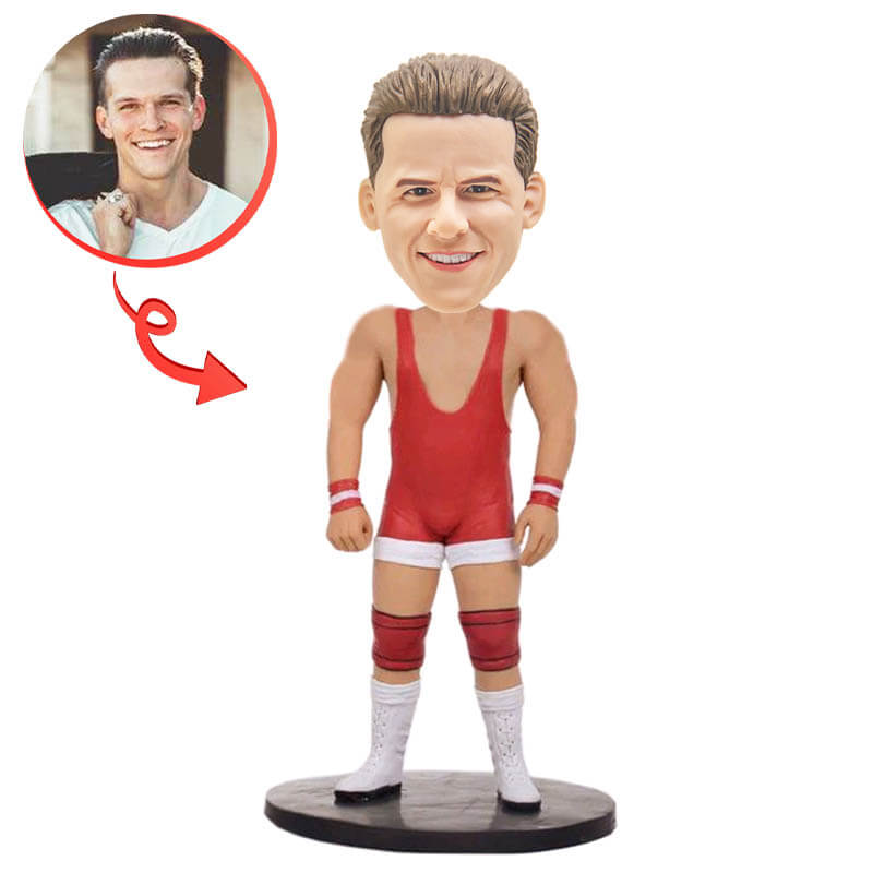 Custom Wrestler Bobblehead - Personalized Wrestling Figurine - Perfect for Gifts, Fan Collections & Sports Decor