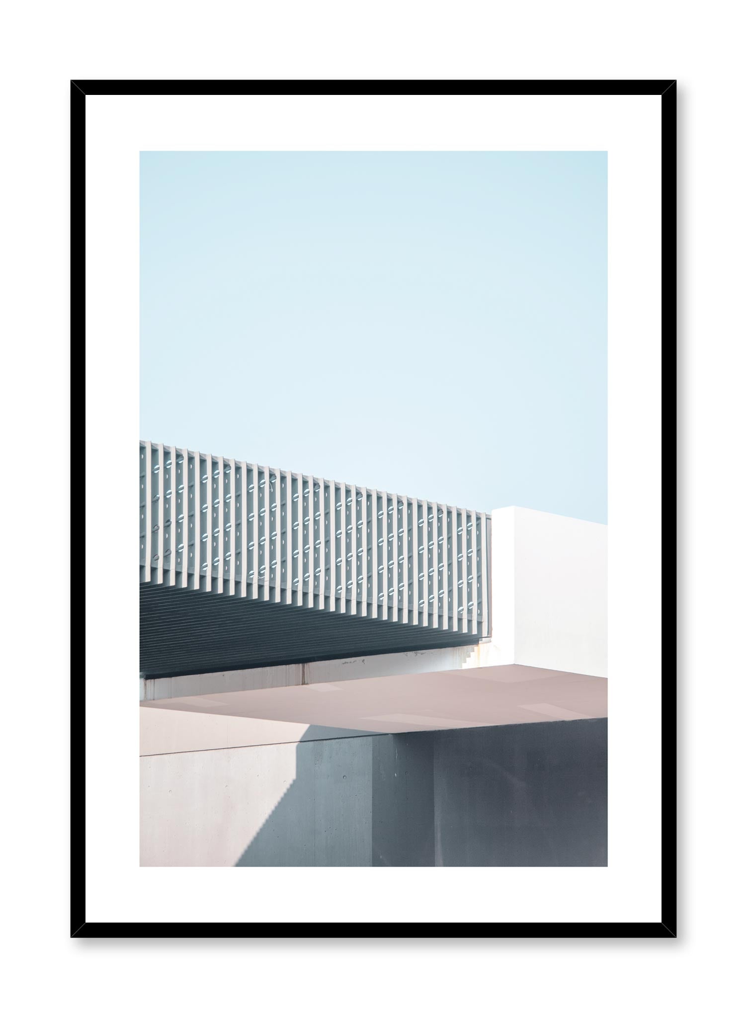 Industrial Overpass Wall Art Poster - Vintage Factory Bridge Decor for Home & Office - Perfect for Living Room, Bedroom or Industrial Style Spaces