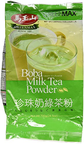 Premium GreenMax Boba Milk Tea Powder - Green Tea Flavor (24.5 Oz, 3-Pack) | Perfect for Bubble Tea Shops, Home Brewing & Asian Dessert Recipes