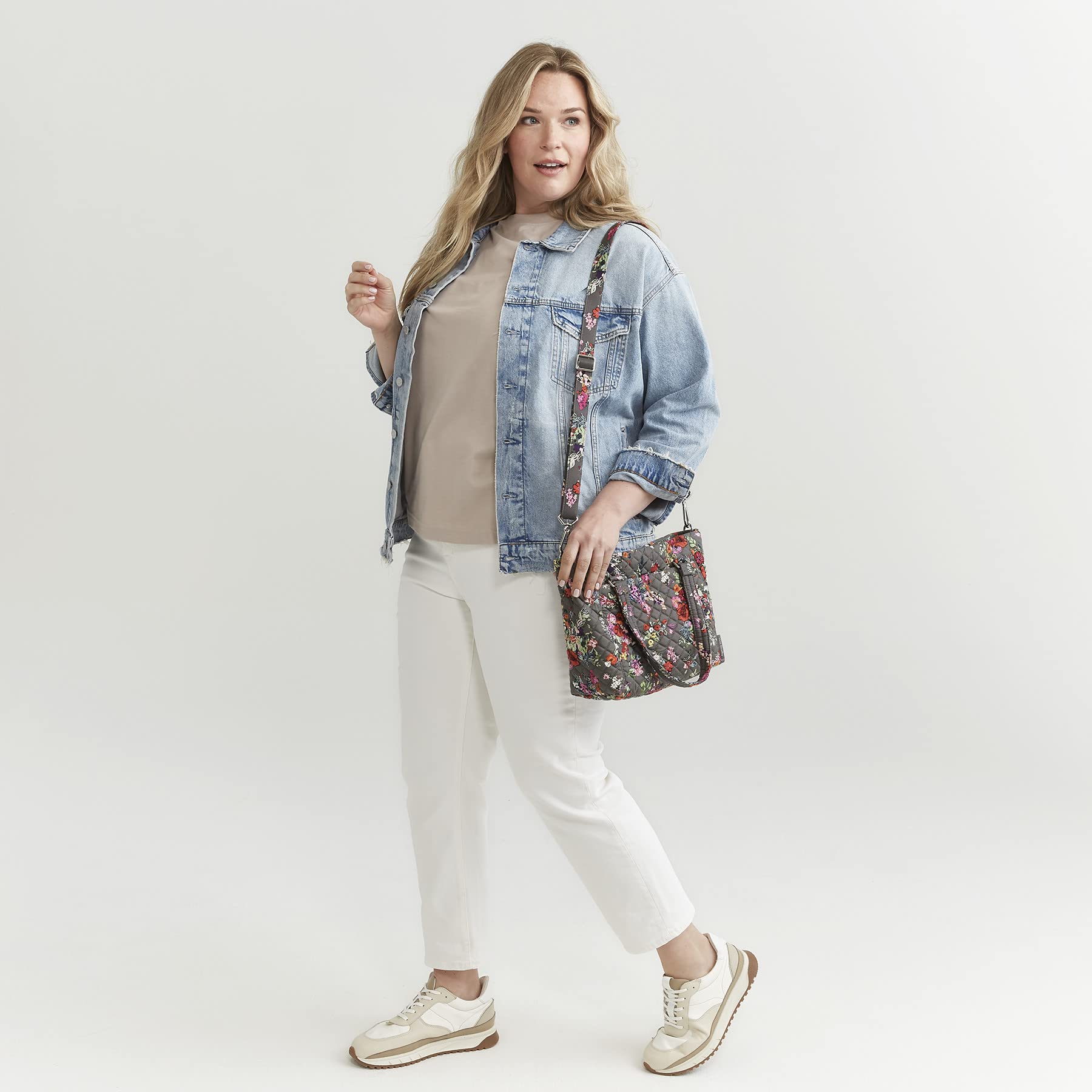 Vera Bradley Cotton Multi-Strap Shoulder Satchel Purse for Women - Stylish Crossbody Bag with Adjustable Straps, Perfect for Work, Travel, and Everyday Use