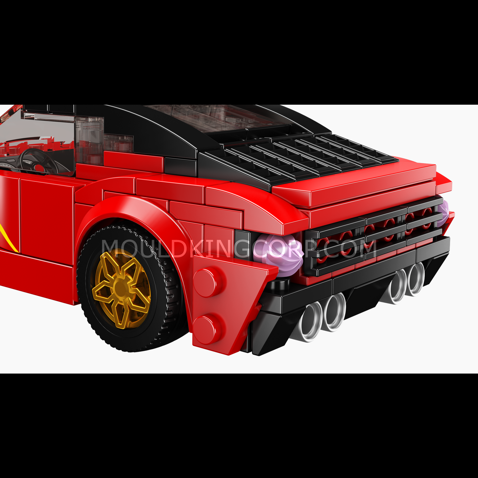 Mould King 27063 Aston DBS Coupe Car Building Set - 354 PCS Model Kit for Adults & Teens | Creative DIY Construction Toy for Home Display, Gift Giving & Collector's Showcase