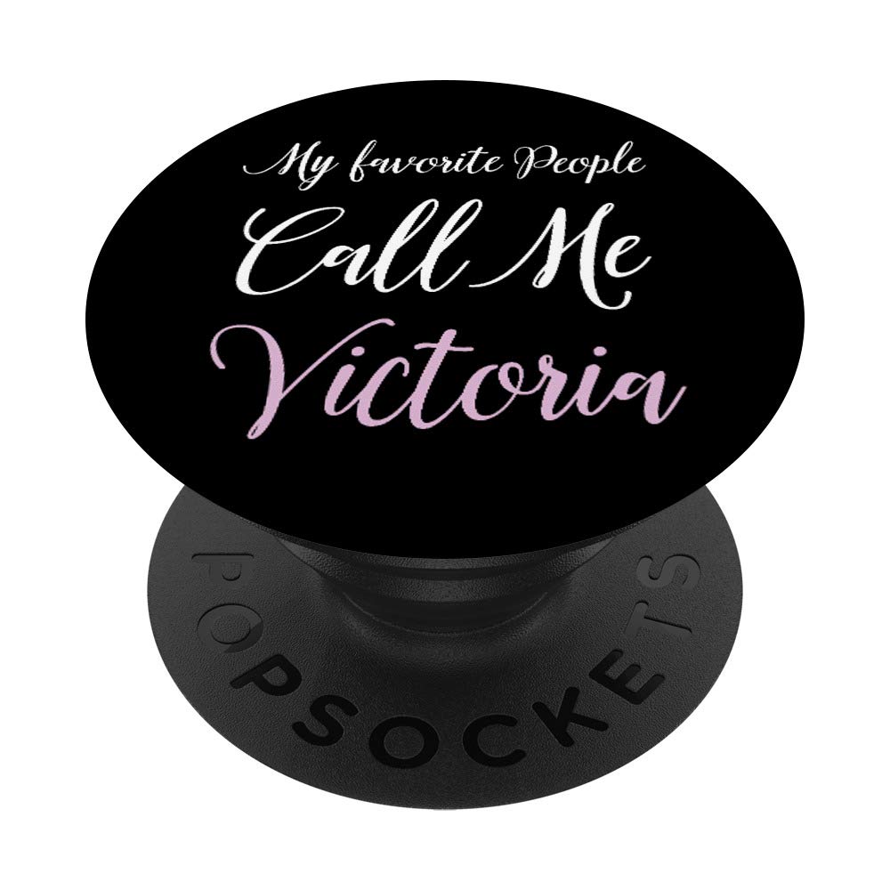 Victoria Name Personalized Birthday Gift for Girls - Vicky Custom PopSockets Phone Grip & Stand for iPhone, Samsung, Tablets - Perfect for Parties, Travel & Everyday Use