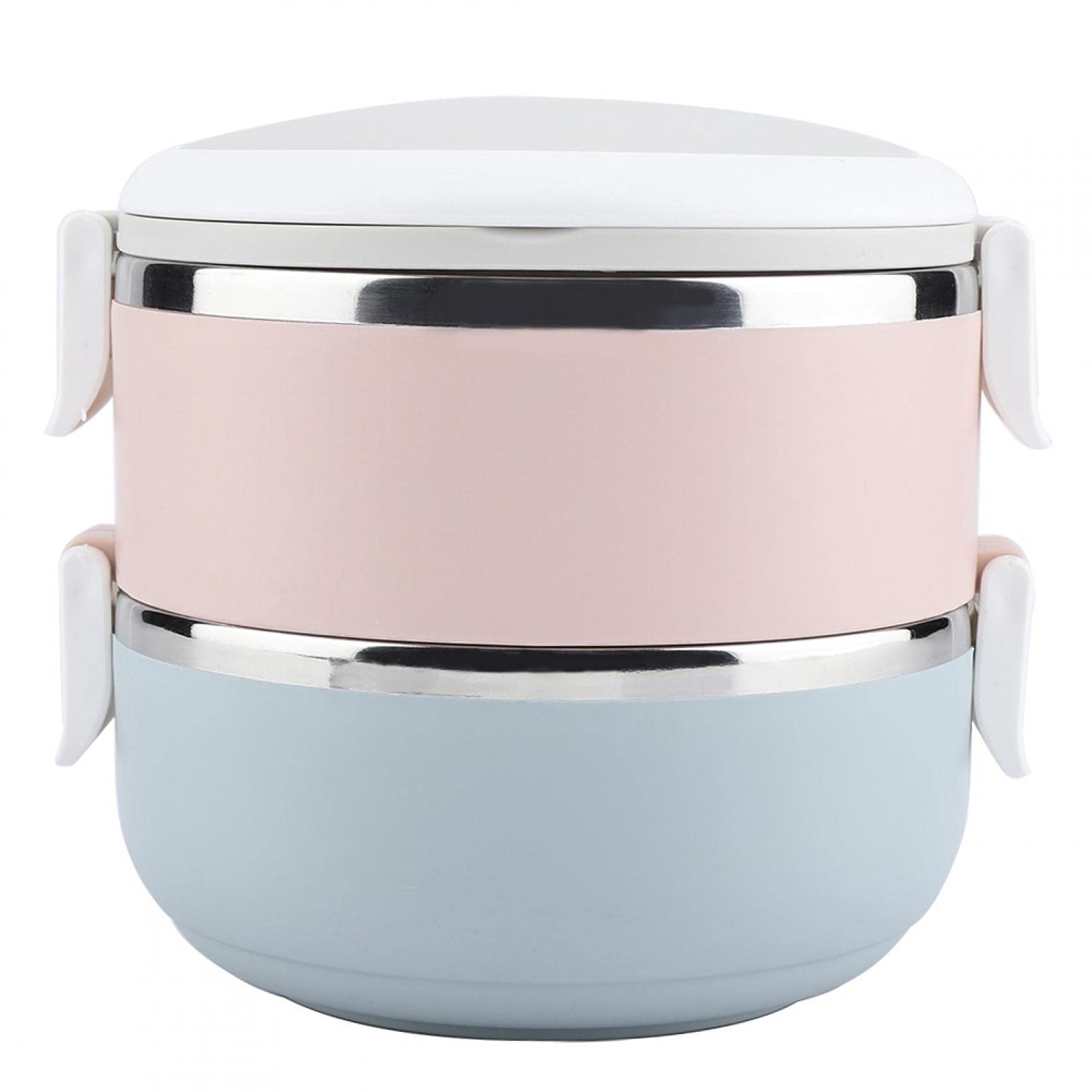 Haofy 1400ml Stainless Steel Lunch Box - 2-Tier Portable Food Container for School, Office & Picnic | BPA-Free, Leak-Proof & Insulated | Perfect for Meal Prep & Outdoor Activities